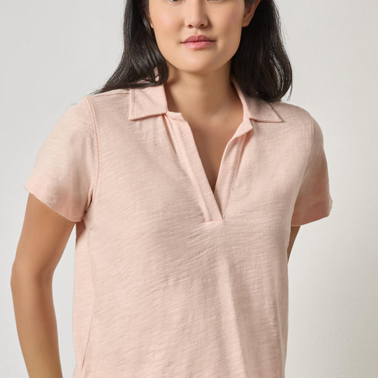 Vintage Short Sleeve Polo Womens Top Bellini A1