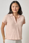 Vintage Short Sleeve Polo Womens Top Bellini A1