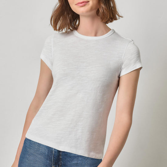 Vintage Little Tee Womens Top White A1