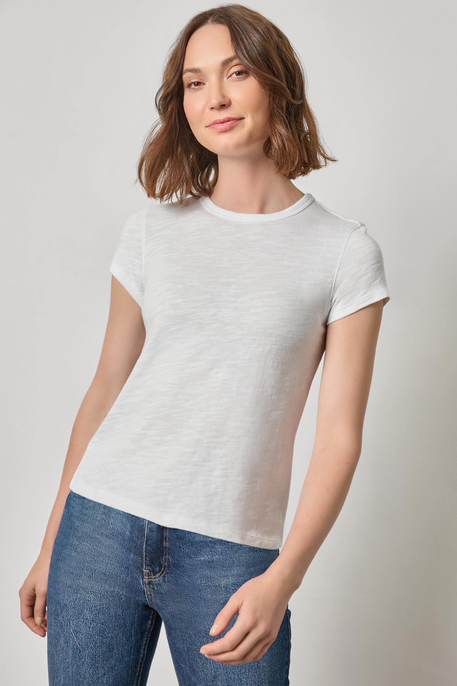 Vintage Little Tee Womens Top White A1