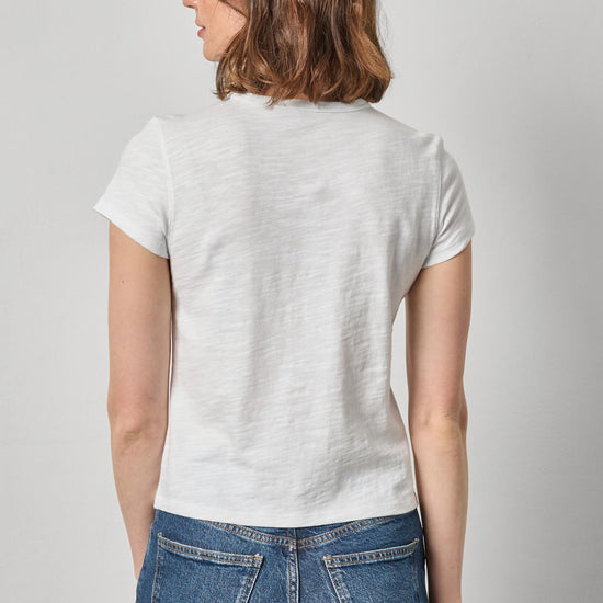 Vintage Little Tee Womens Top White A2