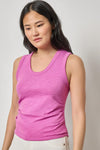 Vintage Side Pleat Tank Womens Top Crocus A1