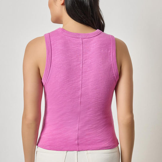 Vintage Side Pleat Tank Womens Top Crocus A2