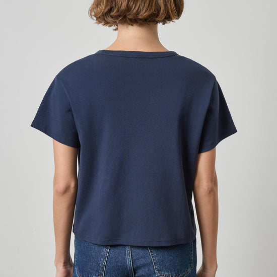 Easy Tee Womens Top Dark Navy A2
