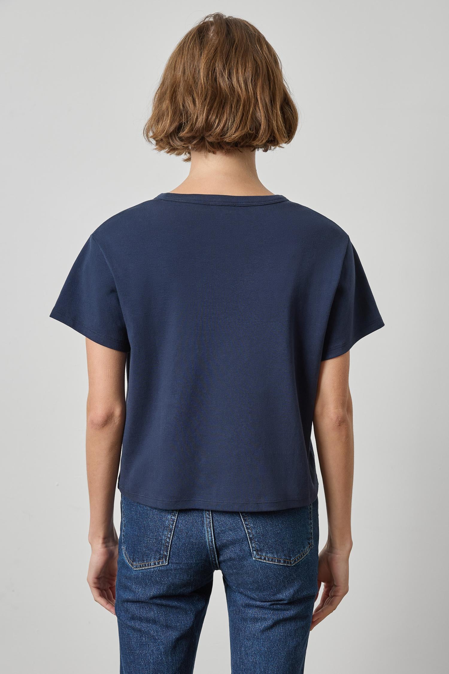 Easy Tee Womens Top Dark Navy A2