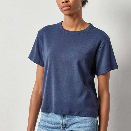 Easy Tee in color Dark Navy Image A3