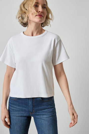 Easy Tee Womens Top White A1