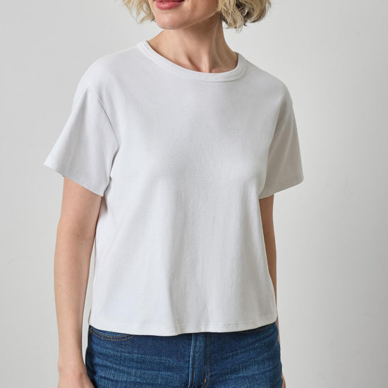 Easy Tee Womens Top White A3