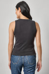 V-Neck Tank Womens Top Black A2