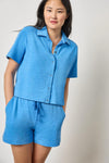 Short Sleeve Button Down Tee Womens Top Regatta A1