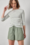 Elastic Waist Drawcord Short Womens Short Sage A3