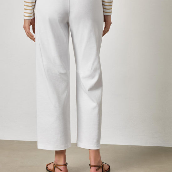 Side Panel Straight Leg Pant Womens Pant White A2