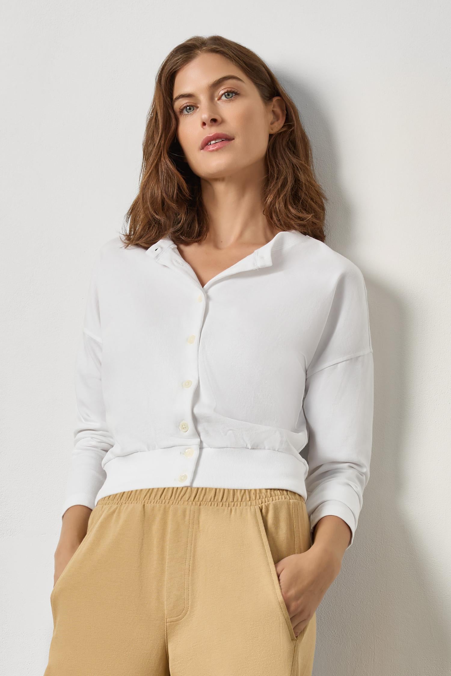 Rib Trim Cardigan – Lilla P