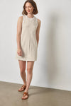 Center Seam Tank Dress Womens Dress Burlap Stripe A1