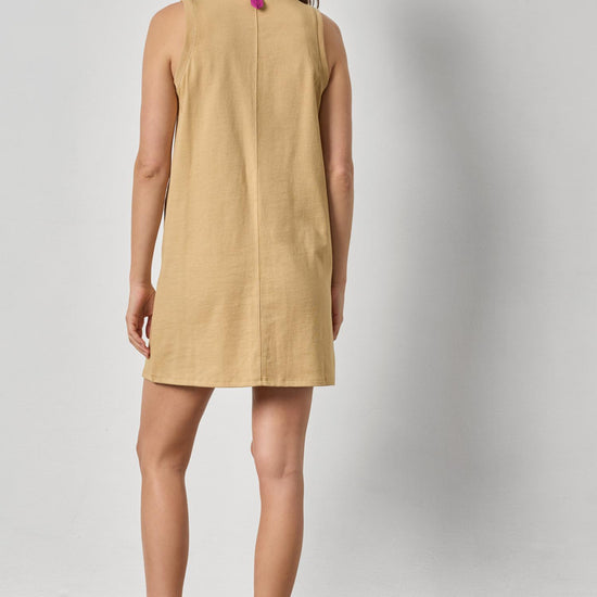 Center Seam Tank Dress Womens Dress Burlap A2