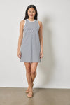 Center Seam Tank Dress Womens Dress Navy Stripe A1