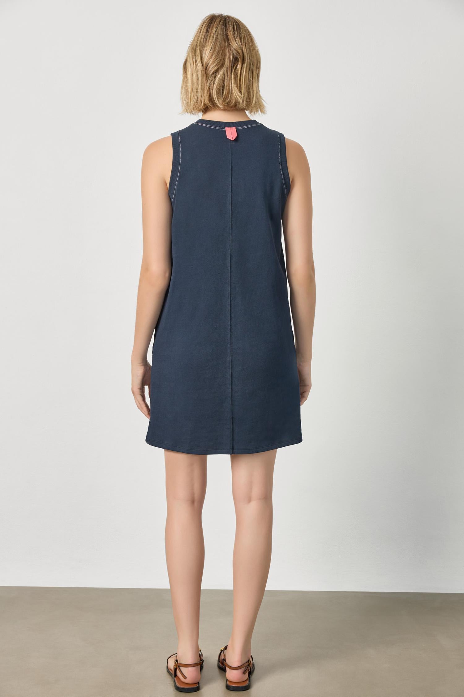 Center Seam Tank Dress Womens Dress Navy A2