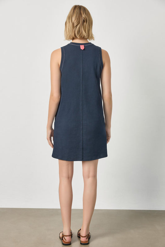 Center Seam Tank Dress Womens Dress Navy A2