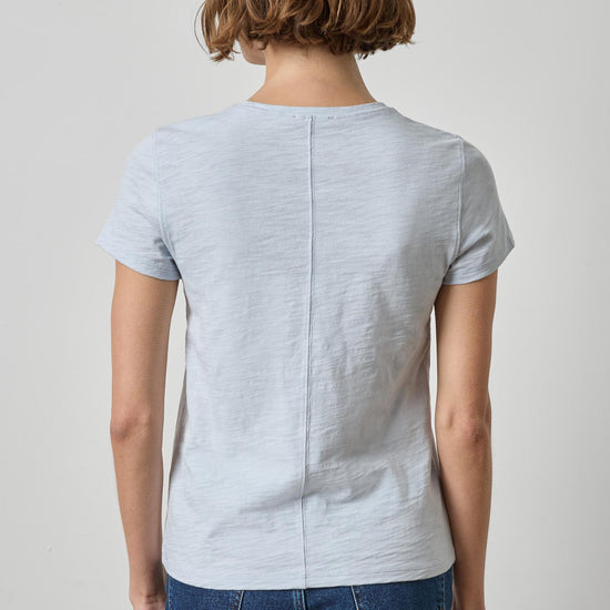 Short Sleeve Back Seam Crewneck Womens Top Glacier A2