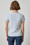Short Sleeve Back Seam Crewneck Womens Top Glacier A2