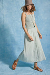 Stripe Maxi Skirt Womens Skirt Pool Stripe C1