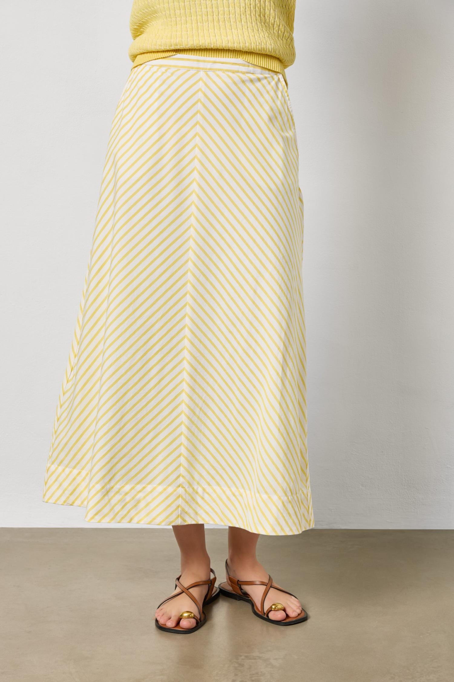 Stripe Maxi Skirt Womens Skirt Sunflower Stripe A1