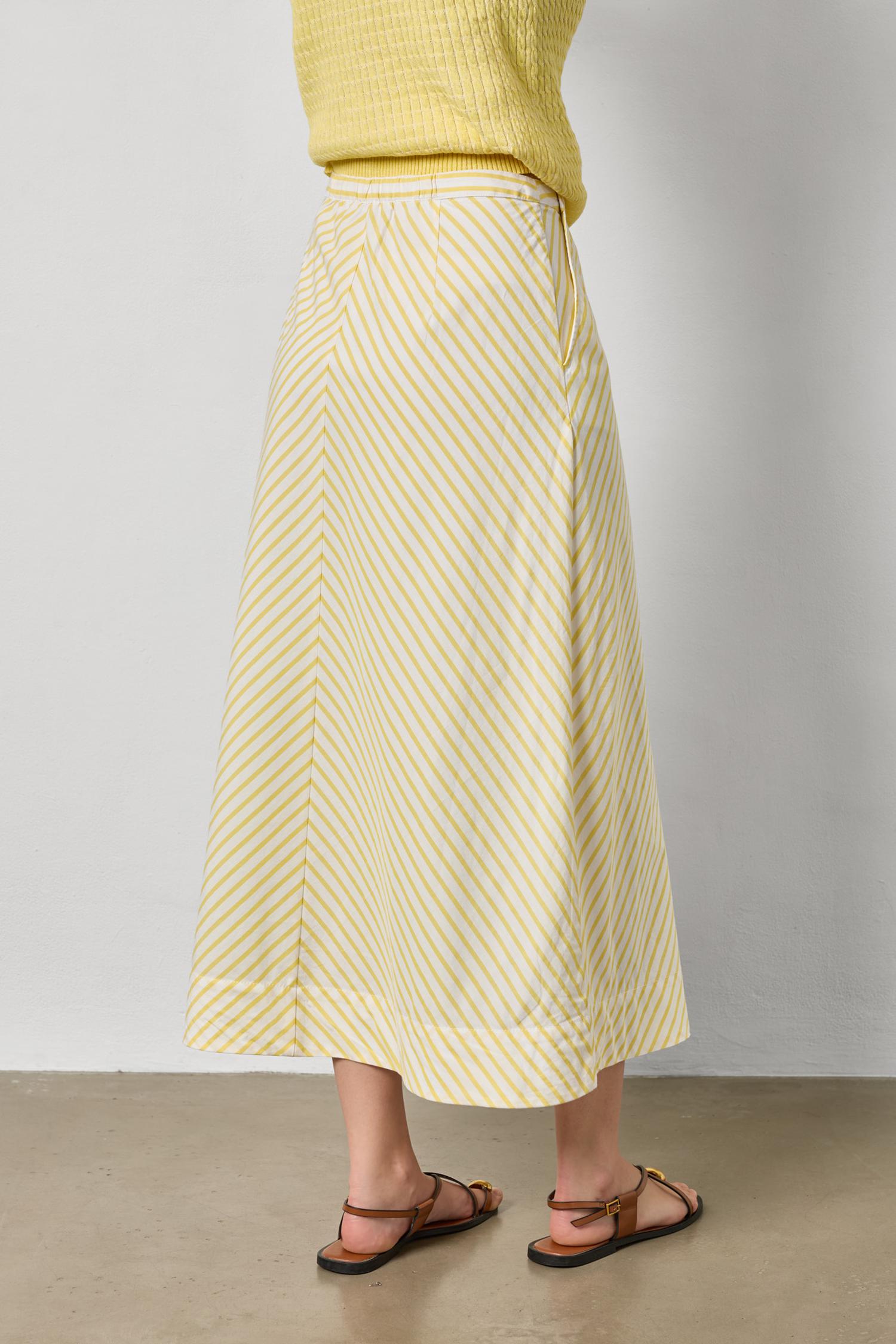 Stripe Maxi Skirt Womens Skirt Sunflower Stripe A2