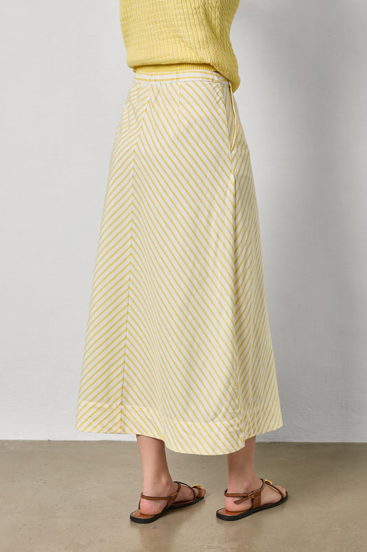 Stripe Maxi Skirt Womens Skirt Sunflower Stripe A2