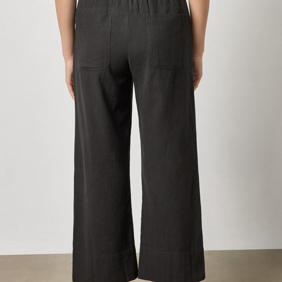 Wide Leg Summer Pant Womens Pant Black A2