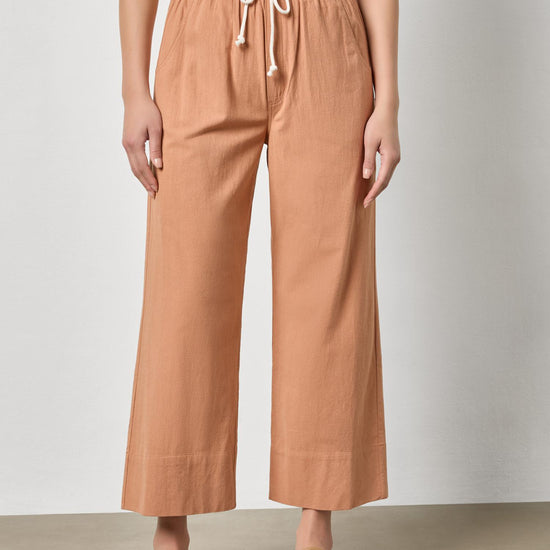 Wide Leg Summer Pant Womens Pant Carob A1