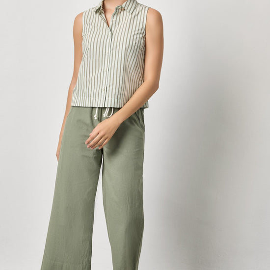 Wide Leg Summer Pant Womens Pant Sage A3