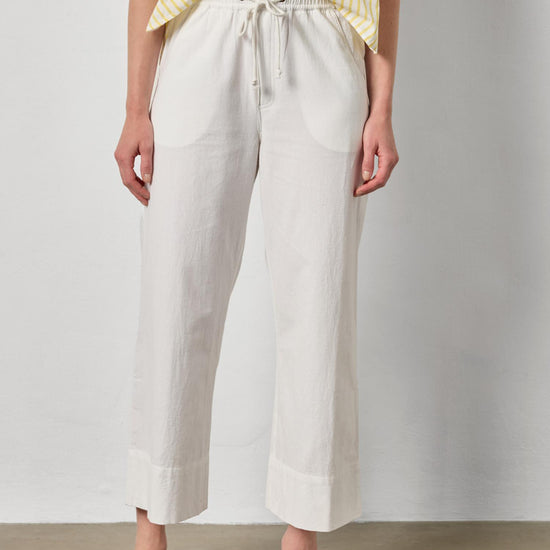 Wide Leg Summer Pant Womens Pant White A1