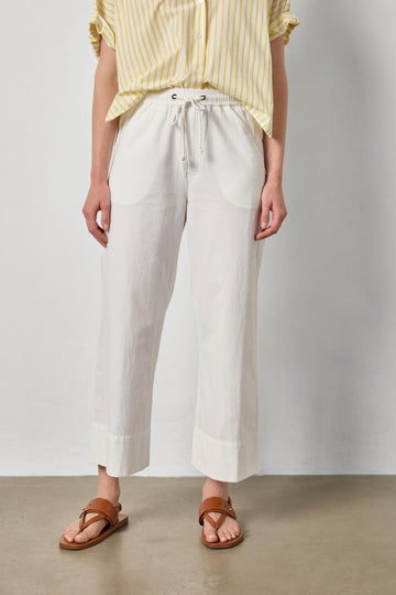 Wide Leg Summer Pant Womens Pant White A1