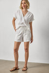 Pintuck Pocket Shorts Womens Short White A3