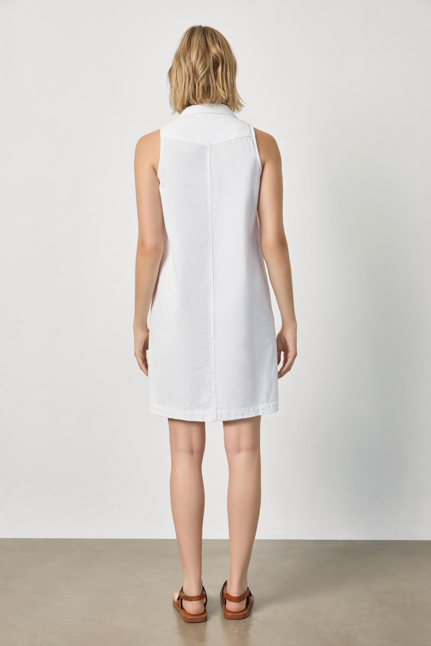 pocket dress Sleeveless Pleat Pocket Dress Carob / Small