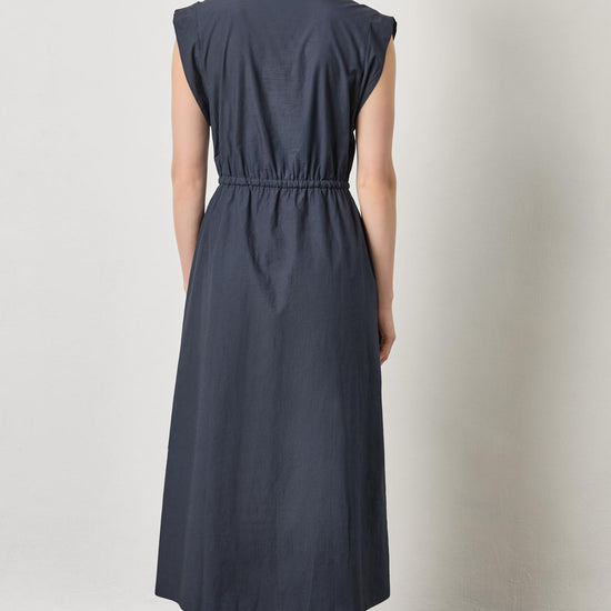 Gusset Sleeve Maxi Dress in color Navy Image A2