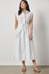 Gusset Sleeve Maxi Dress Womens Dress White A1
