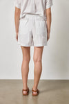 Pleat Waist Short Womens Short White A2