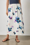 A-Line Maxi Skirt Womens Skirt Orchid Print A1