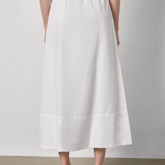 A-Line Maxi Skirt in color White Image A2