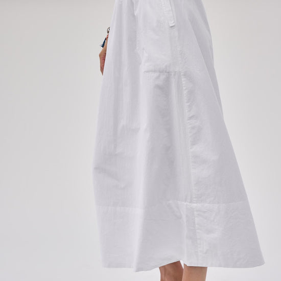 A-Line Maxi Skirt in color White Image C2
