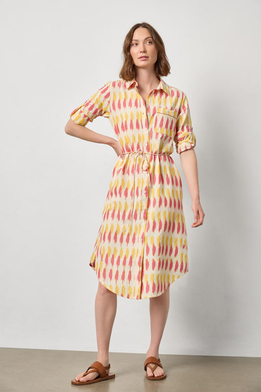 Ikat Shirt Dress Womens Dress Taffy Ikat A1
