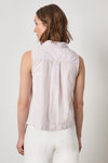 Striped Sleeveless Shirt Womens Top Lavender Stripe A2