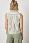 Striped Sleeveless Shirt Womens Top Pool Stripe A2
