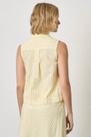 Striped Sleeveless Shirt Womens Top Sunflower Stripe A2