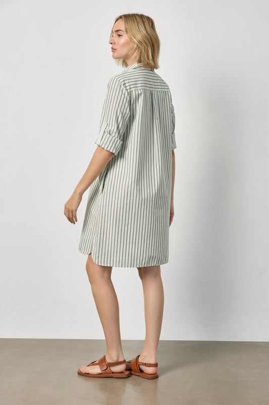 Striped Shirt Dress Womens Dress Pool Stripe A2