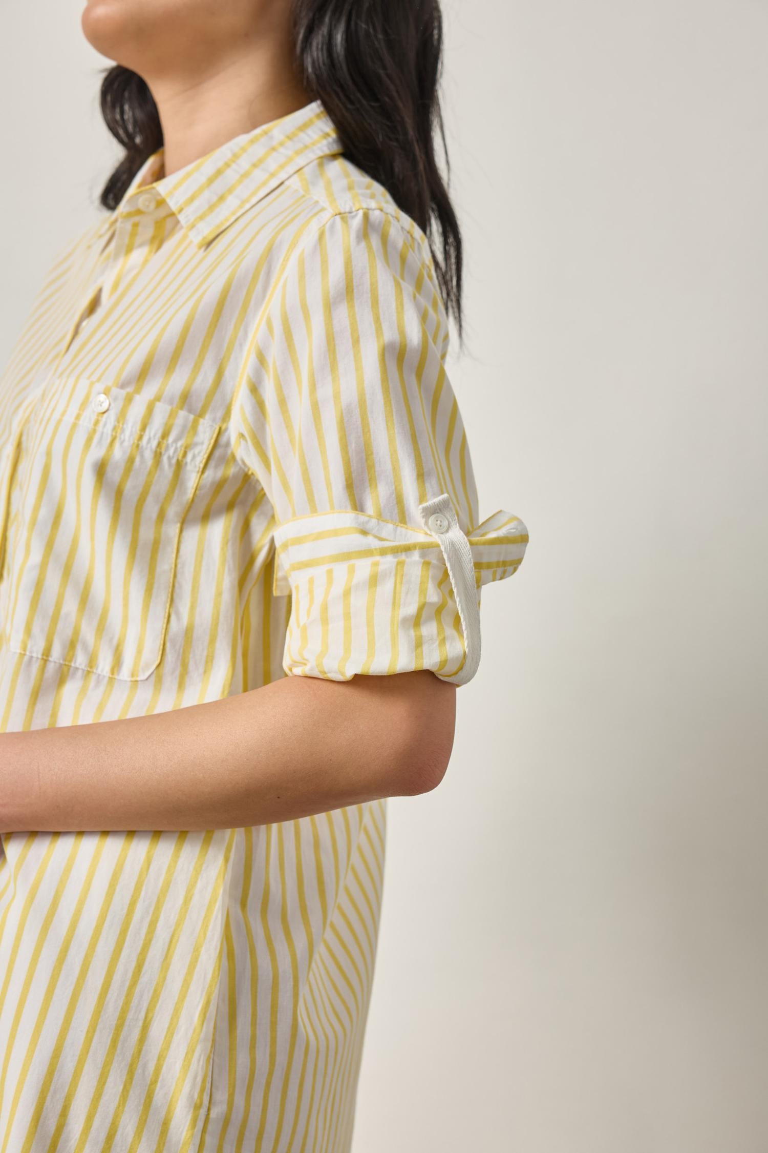 Striped Shirt Dress