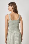 Striped Smocked Tank Womens Top Pool Stripe A2