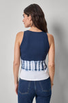 Bamboo Dye Tank Womens Top Navy Dye A2