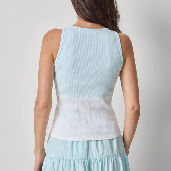 Bamboo Dye Tank Womens Top Seabreeze Dye A2